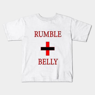 Rumble-Belly Red Kids T-Shirt